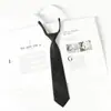 Corbata Jk Borgoña para Mujer, Estilo Japonés, Rayas, Fácil de Usar, para Fotos de Graduación, Toga de Licenciatura, Accesorio de Uniforme Escolar