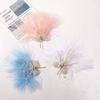 Accesorios Hanfu Antiguos Cristal Perla Forma de Mariposa Tocado de Plumas DIY Hecho a Mano Trenzado con Cuentas Horquilla Material