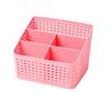 Caja de almacenamiento de escritorio de plástico con forma de corazón para niña, ideal para el hogar, el dormitorio, el dormitorio, el dormitorio de los estudiantes, etc.