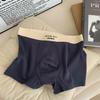 Roupa íntima masculina 5A algodão antibacteriano forro da virilha fio cintura média sem costura solta confortável respirável shorts boxer para meninos