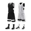 Uniforme de baloncesto chino de doble capa y doble cara del fabricante original, conjunto de chaleco de entrenamiento de competición para hombre, camiseta de baloncesto de cuello en V para adulto