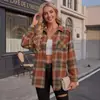 2026 Amazon Europa y América comercio exterior transfronterizo otoño nuevo camisa casual de cuadros suelta con botones de manga larga para mujer