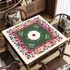 Tapete de Mahjong Floral Fresco Popular Transfronteiriço Silencioso Resistente à Sujeira Resistente ao Desgaste Borracha Natural Tapete de Mesa de Mahjong Mahjongmat