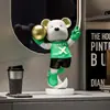 Oso Violento Celebridad de Internet Adorno para Sala de Estar Juego Completo Decoración Gabinete de Vino Gabinete de TV Gabinete de Oficina Tamaño Pequeño Gama Alta