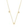 Cadena de clavícula con borlas de estrella de cuatro puntas en plata esterlina S925, combina con todo. Collar con temperamento Aobao con incrustaciones, superventas en Amazon. Regalo de Navidad.