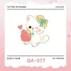 Lindas Fundas para Brazo de Gato Blanco Pegatinas de Tatuaje para Mujeres Nicho de Gama Alta Gatito Tatuajes Impermeables de Larga Duración para Mujeres