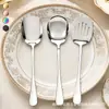 Fabricante directo de cucharas para servir de acero inoxidable 410 en stock. Cucharas dosificadoras de autoservicio para el hogar, cucharas para servir y juegos de utensilios de cocina