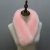 Bufanda Gruesa y Cálida de Piel Sintética de Zorro, Protector de Cuello, Bufanda Grande para Cuello, Cuello de Piel, Pin para Bufanda de Piel, Cubre Cuello para Mujeres en Otoño e Invierno
