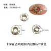 Ilhó de Forma Irregular Rebite Oco Triângulo Flor de Ameixa de Cinco Pétalas Maçã Quadrado Ilhó Irregular Fivela Decorativa de Metal