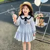 Vestido para niña para otoño 2026, nuevo vestido de princesa estilo universitario para bebé, vestido de cumpleaños de un año, vestido infantil de primavera y otoño