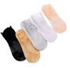 Calcetines de Verano Delgados de Encaje para Mujer Calcetines de Encaje Fondo de Algodón Cortos Medios Calcetines de Barco Huecos Transpirables Antideslizantes Malla de Hojas