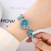 2025 Pulseira Relógio de Comércio Exterior Nova com Pontos de Diamante para Mulheres, Relógio Popular de Presente Joia para Mulheres