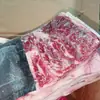 Carne de Pechuga Trasera y Flanco de Angus Fénix Morado Australiano 243, Carne de Res con Grasa Corte Original para Barbacoa y Hotpot, Carne Marmoleada