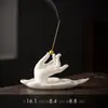 Quemador de Incienso Cerámico Creativo Mano de Buda, Soporte para Varillas de Incienso, Adorno Estilo Zen, Decoración de Quemador de Incienso para Mesa de Té en Casa