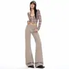 Naranja joven # Jeans acampanados elegantes y modernos para mujer, de cintura alta, corte ajustado, que realzan la figura, levantan los glúteos, versátiles y chic