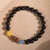 Pulsera de Cuentas Fragantes, Pulsera de Círculo Único DIY de 8 mm, Estilo Unisex para Parejas, Hilo de Cuentas Redondas, Cuentas de Oración con Fragancia Suave