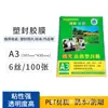 Película de Laminación Xiaoguang A4, Película de Laminación para Certificados de Premiación, Película Plástica para Máquina Laminadora, Película Plástica de 6 Pulgadas 10 Micrones, Papel de Laminación para Fotos A3
