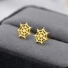 Pendientes Exquisitos de Telaraña Europeos y Americanos Cao Shi, Accesorios de Halloween de Moda y Elegantes, Joyería Popular de Moda y Personalizada para Mujeres