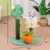 Coluna Arranhador para Gatos Cactus Melhorada Robusta, Resistente a Arranhões e Não Ocupa Espaço Estilo Cartoon Chassi Confortável e Estável Gato Gordo Preocupação Zero