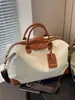 Bolsa de Lona para Mulheres, Leve, Novo Modelo 2025, Grande Capacidade, Bolsa Tote de Exportação, Bolsa Transversal para Bagagem, Bolsa de Viagem para Viagens Curtas