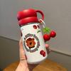 Termo Del Bell Cherry Series, lindo y creativo, portátil, para estudiantes, de acero inoxidable 316.