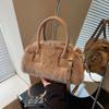 Bolsa de Peluche Súper Popular de Comercio Exterior para Mujer 2025 Nuevo Bolso Cruzado Versátil de Alta Gama Bolso Tote Popular Bolso de Peluche