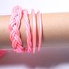 Pulsera trenzada de gelatina de lámina dorada con tubo de silicona y PVC de plástico de venta caliente transfronteriza, 4 unidades, adecuada para Europa y Estados Unidos.