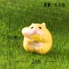 Hamster Lindo Comiendo Transfronterizo Jardinería de Paisaje Micro Adornos Pequeños Dibujos Animados Hamster Pequeño Decoración de Escritorio Accesorios