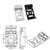 Hebilla de Riel Guía Industrial DIN35mm HS-A35 Soporte de Montaje Fijo Aleación de Aluminio Hebilla Blanca Negra