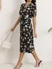 Amazon Comercio Transfronterizo Europeo y Americano Temperamento Sencillo Casual Estampado Encaje Zapatos con Cordones Vestido