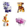 12 Blocos de Montar de Pequenas Partículas para Crianças, Blocos de Montar Montados de Animais, Gashapon Torcido Desmontado Único, Brinquedo Gashapon que Encaixa