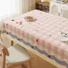 Mantel Rectangular a Cuadros 2025 Impermeable, Resistente al Aceite y al Calor, Sin Lavar, con un Toque de Lujo Ligero y de Alta Gama para Uso en el Hogar, Mantel para Mesa de Centro