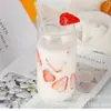 Copo Criativo para Mulheres, Copo de Vidro Transparente Estilo Ins para Refrigerante, Copo para Bebidas em Formato de Lata, Vidro de Borossilicato Alto