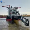 Barco de Succión por Chorro, Barco de Succión de Arena, Maquinaria y Equipo para Minería y Dragado de Arena en Canales de Embalses, Barco de Succión de Arena de Cabeza Plana por Chorro con Barra Recta de Succión