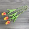 Tulipanes Artificiales Mini de PU Premium Transfronterizos, Flores Artificiales para Decoración de Bodas, Decoración del Hogar, Plantas Artificiales, Flores Falsas