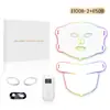 Dispositivo de Máscara de Fótons LED Luz Vermelha e Azul Silicone Máscara de Beleza Dispositivo Clareamento Fóton Rejuvenescimento Dispositivo Eletrônico de Beleza