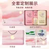 Juego de Regalo de Cuatro Piezas de Toalla y Toalla de Baño de Algodón Puro Jie Liya, Regalo Souvenir, Beneficios para Empleados de Empresa, Regalo de Agradecimiento para Celebración de Bodas con Bordado