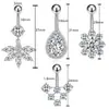 Joyería Piercing de Acero Inoxidable Moda Flor Europea y Americana Personalizada Flor de Amor Incrustada Circonita Clavo de Ombligo Anillo de Ombligo