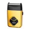Aparelho de barbear elétrico digital masculino transfronteiriço personalizado, barbeador recíproco elétrico retrô recarregável com conjunto de bateria de ultra longa duração