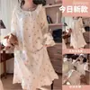 Dongdaemun Verão Novo Estilo Japonês Menina Suave Camisola Menina Fofa Estilo ins Floral Fino Roupa de Casa Camisola Tendência