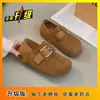 Zapatos Birkenstock todo en uno para mujer, nuevo modelo primavera 2026, sin cordones, suela gruesa, que aumentan la altura, de doble uso, zapatos de vestir retro