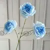 Arranjo de Flores Artificiais Azuis de Luxo para Casamento Arranjo Floral DIY Arranjo de Flores para Janela de Shopping Center ao Ar Livre Paisagismo com Flores Artificiais