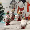2022 Produtos Novos Transfronteiriços Pequenos Pingentes de Natal Suprimentos Decorativos Enfeites para Árvore de Natal Boneca Pequena de Tecido em Pé Presentes