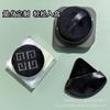 Novo Puff de Pó Solto Macio Preto de 55mm Triangular de Longa Duração Puff de Maquiagem Preto Magnético Grades Quadradas Redondo
