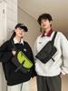 Nueva Moda Trendy Unisex Bolso Cruzado Estilo Coreano de Alto Valor para Viajero Bolso de Pecho Sencillo Ligero Color Sólido Riñonera Pareja
