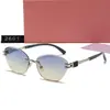 Gafas de Sol Sin Marco para Mujer Moda Trendy Protección UV Gafas de Sol para Mujer Ojo de Gato Gafas Trendy 2601