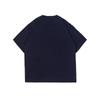 Yidao Vintage 2025 Verano Nuevo Marca de Tendencia Americana Diseño de Estampado de Letras Color-Block Cuello Redondo Suelto Fresco Manga Corta