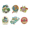 Imanes Metálicos Personalizados para Refrigerador Creativos 3D Regalos Culturales y Creativos Azulejos Magnéticos de Dibujos Animados Logotipo de Empresa Abierta Personalizados Culturales y Creativos Hechos a Partir de Imágenes Proporcionadas