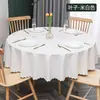 Toalha de Mesa Grossa de PVC Transfronteiriça, Impermeável, à Prova de Óleo, Resistente a Arranhões, Não Precisa Lavar, Adequada para Hotel, Restaurante, Banquete e Mesa de Jantar, Universal para Mesas Redondas