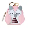 Porta-moedas Criativo Chaveiro Pingente Coruja Distinto Fofo Mini Bolsa para Cartões de Grande Capacidade Pequena Bolsa para Cartões Enfeites Pendentes Femininos